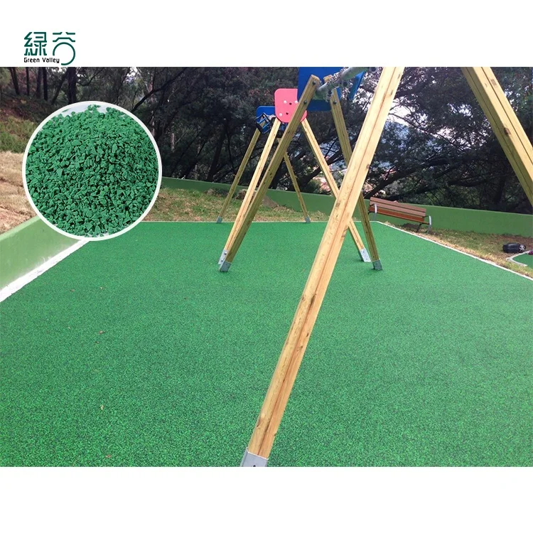  Зеленая долина оптовая продажа цветные резиновые гранулы EPDM для резинового напольного покрытия игровой