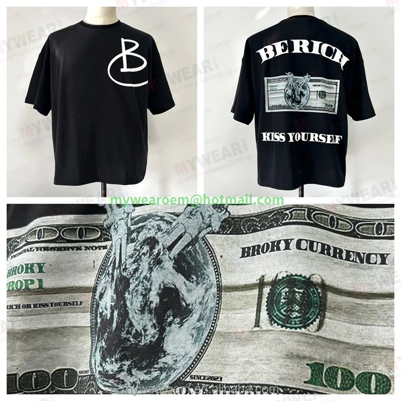 Custom t-shirt 190 gsm for men t shirt printed cotton polyester high quality anti pilling