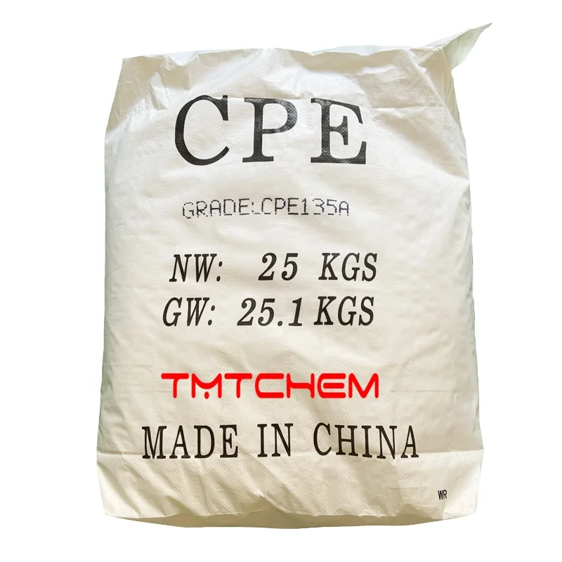 CPE Resin Chlorinated Polyethylene Plastic Impact Modifier PVC Additives CPE135A