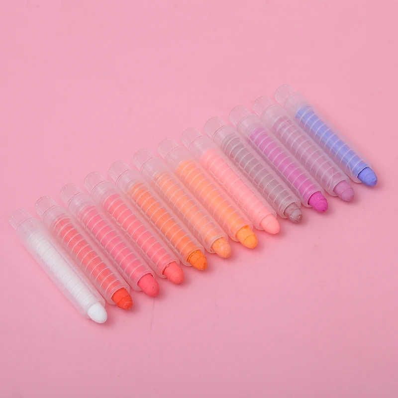 New Style 24 Colors Dustless Chalk Pens No-toxic Water-soluble Chalk for Blackboard Teacher Office Supplier