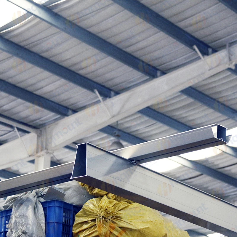 HQ MOUNT new solution PV garages bracket easy drain waterproof solar carport structural aluminium photovoltaic carport