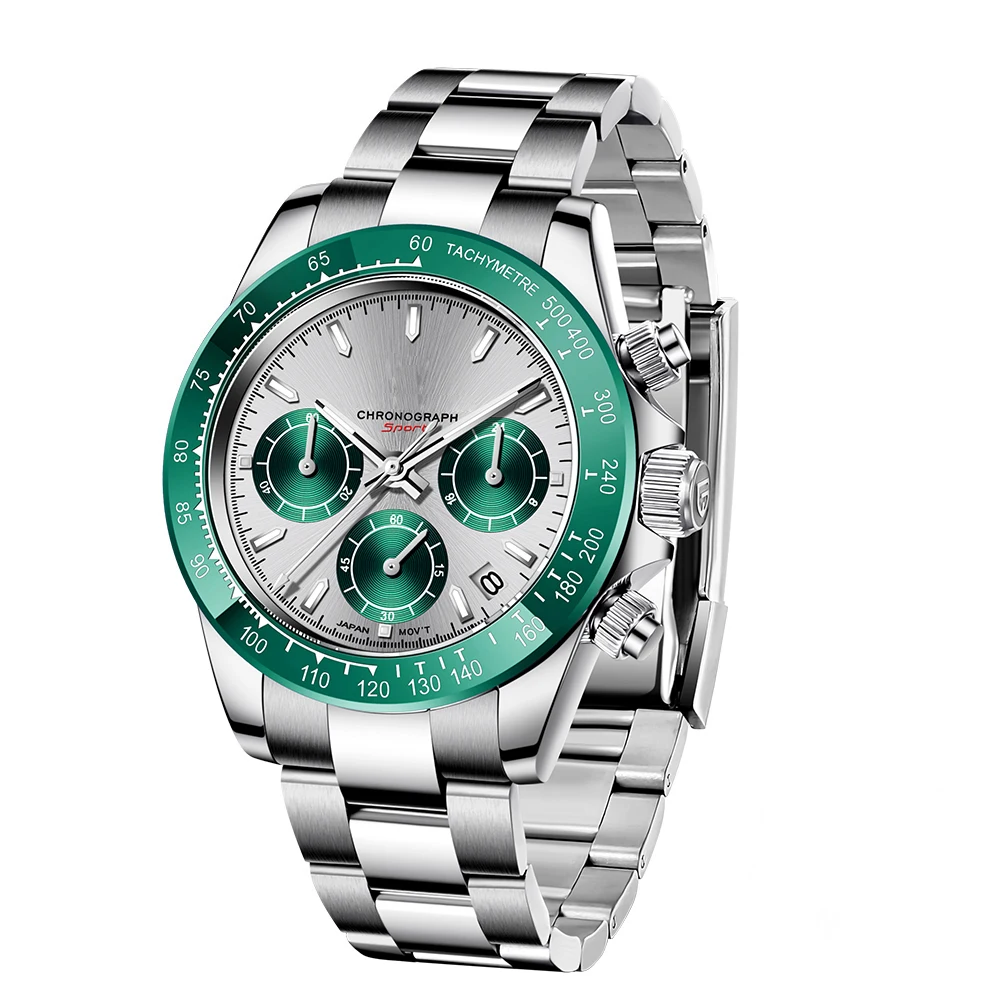 Hot sale Famous Luxury Brand Watch Stainless Steel Sapphire Depth 4130 Movement Automatic Mechanical Watch For Men