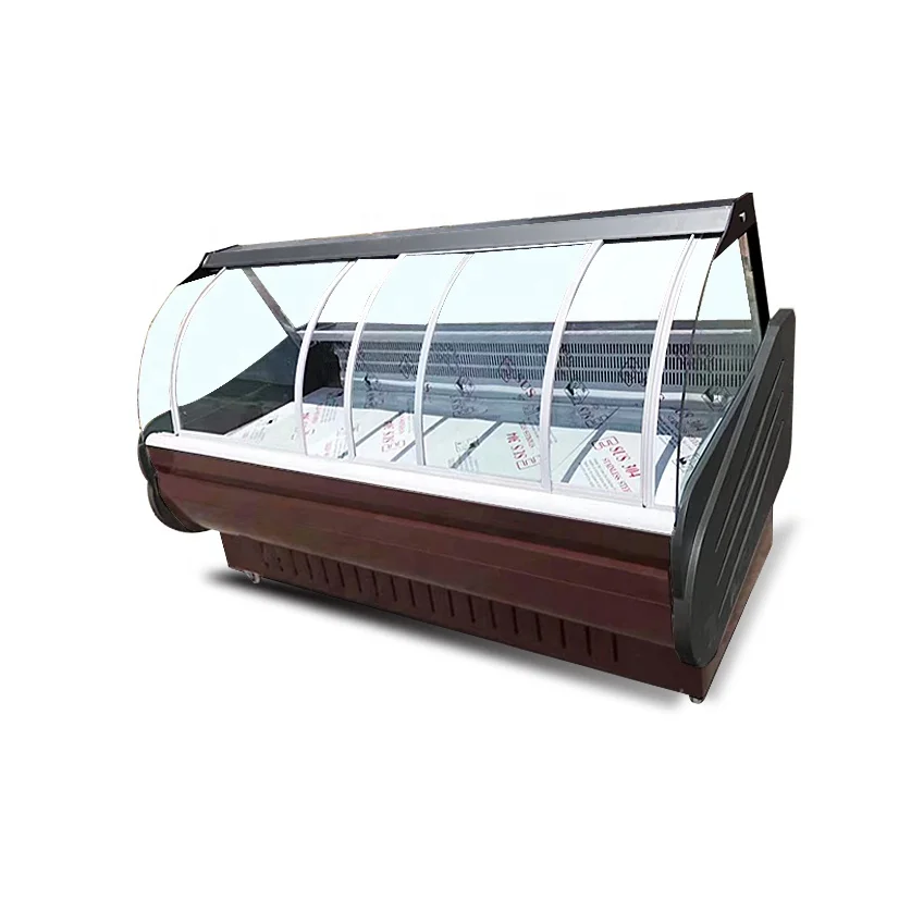 Supermarket Meat open Fridge Chiller Delicatessen Refrigerator deli display cold case
