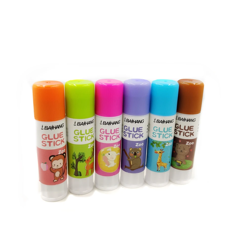 Factory Wholesale Custom Print logo Kids Stationery Supplies Pega Blanca Escolar Solid Glue Utiles Escolares White Glue School