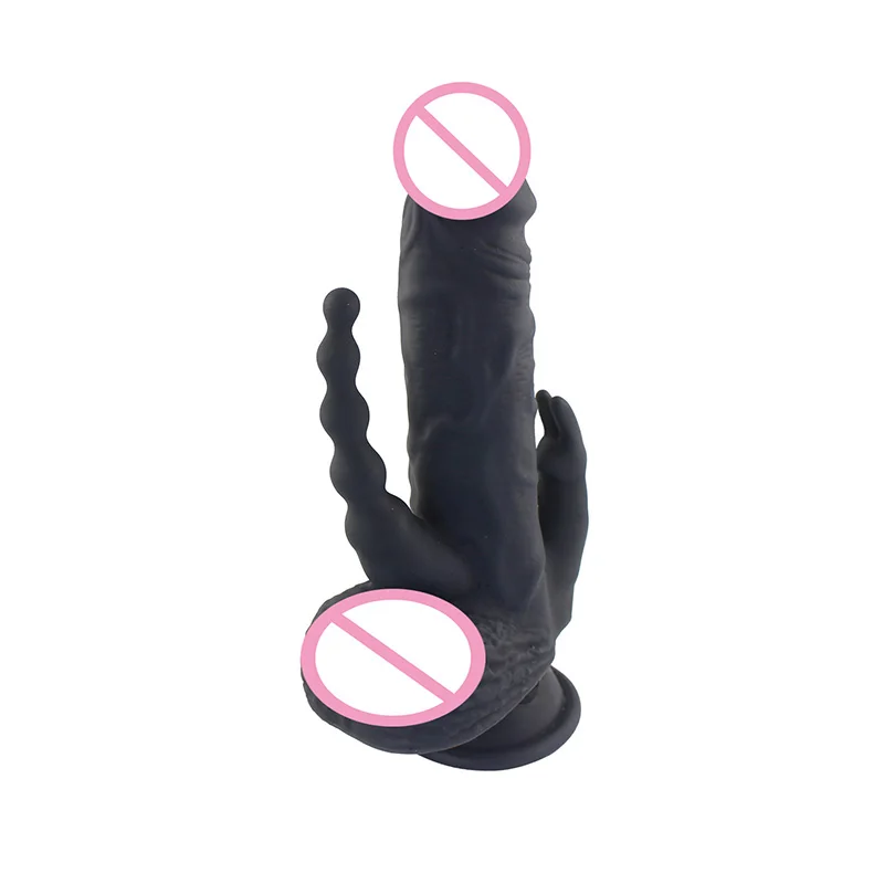 AIERSHA 9 Inch Dildo Sex Toy Large Thrusting Vibrating Dildos For Women Huge Realistic Black Dildo