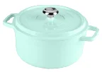Stew POT Soup Cooking Pot with Heat Resistant Handles enamel coating