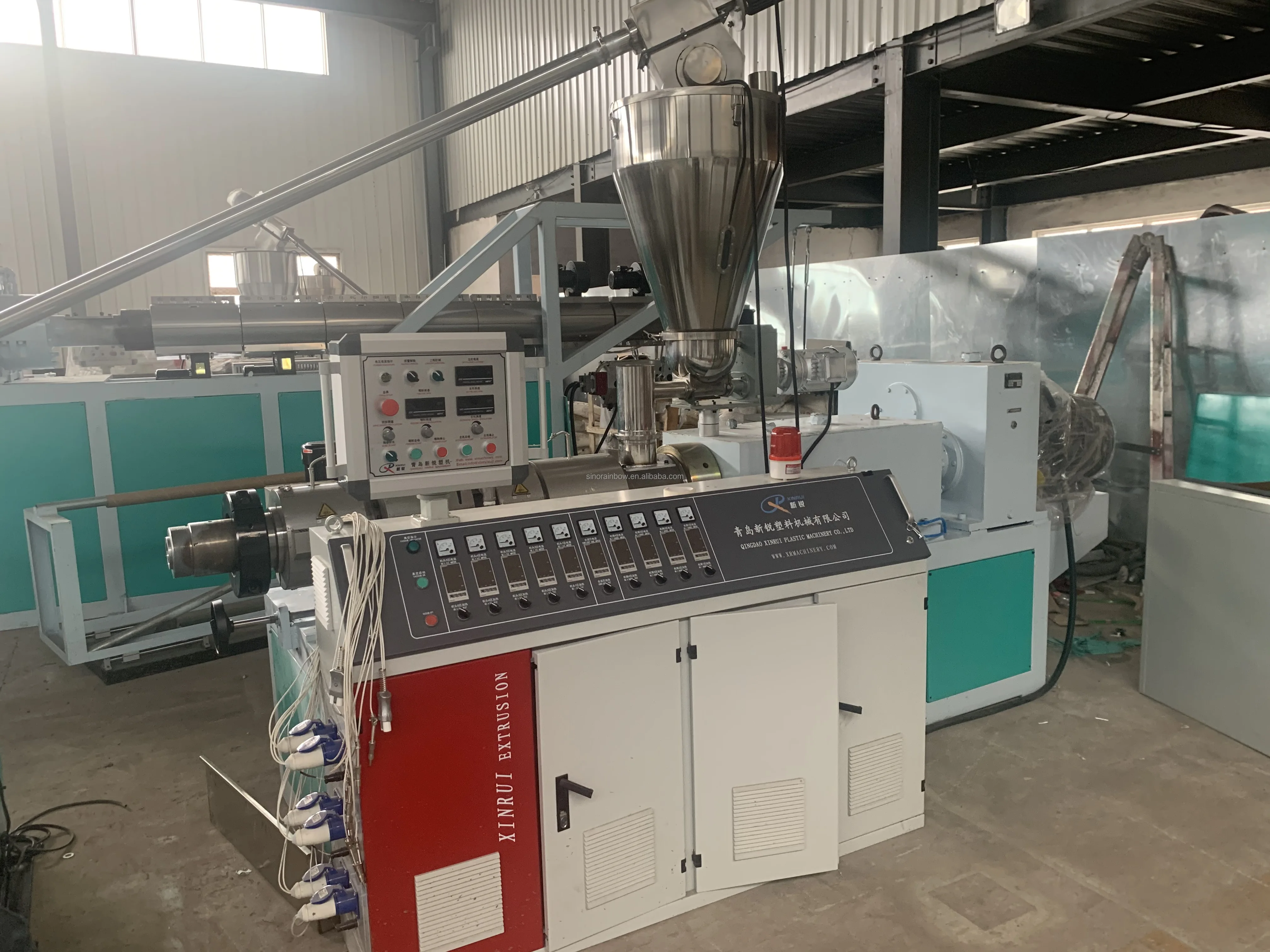 WPC Plastic Window Door Frame Profile Extruder Making Machine