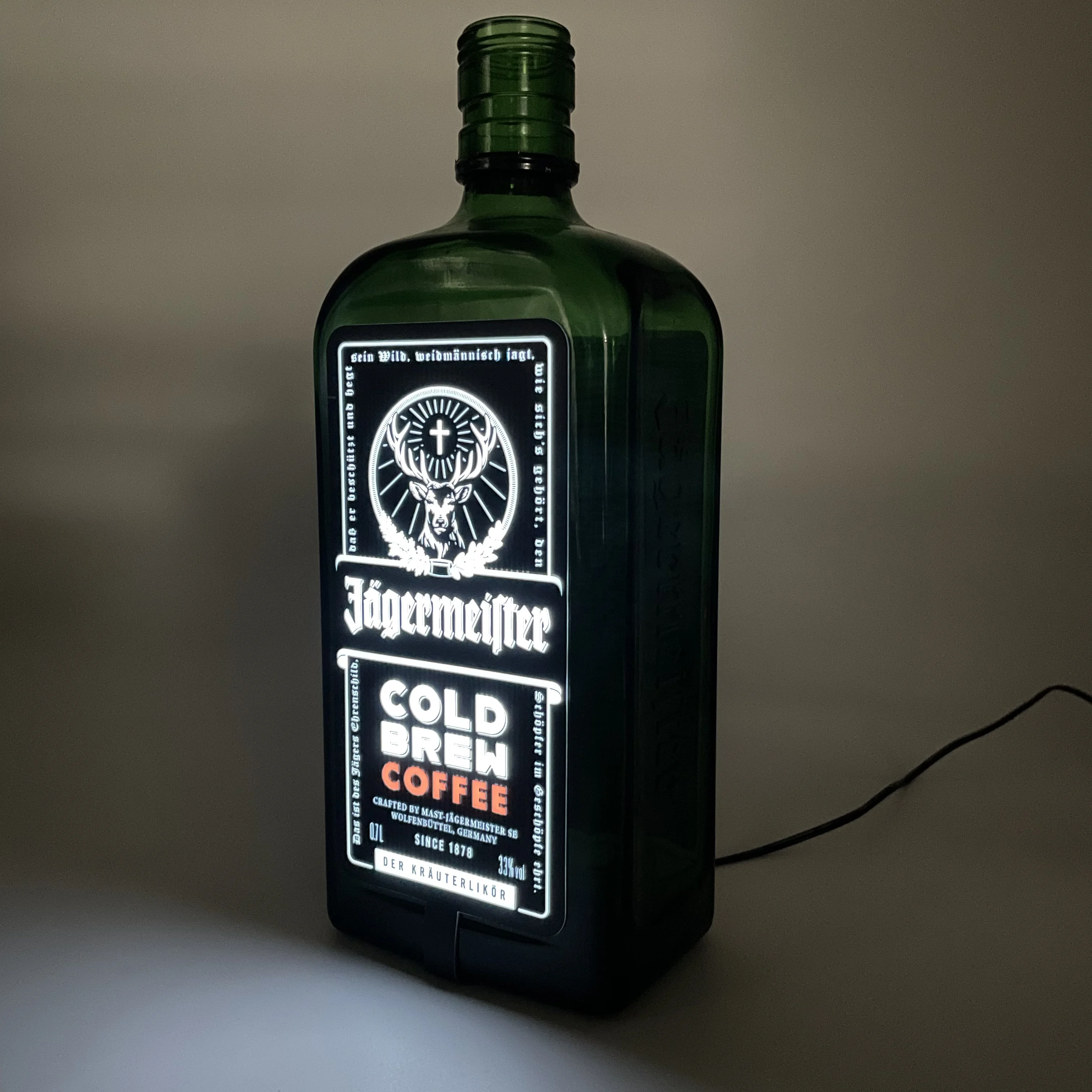 Luminous EL labels for advertising display LED bottle label sticker nightclub supplies LED Bar light display