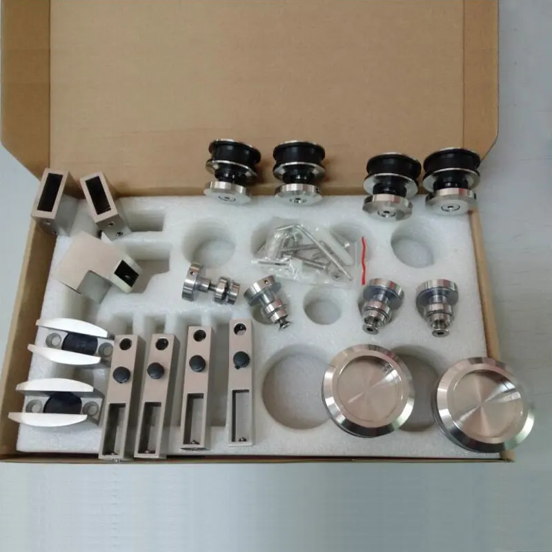 Glass Sliding Door Hardware Bathroom Fittings Stainless Steel Interior 3D Model Design 3 Years SS304/316