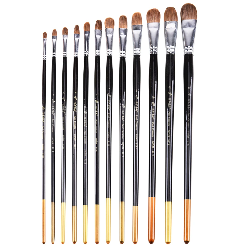 Paul Cezanne Wholesale Wolf Hair Artist Oil Painting Painting Brushes Art Bulk Paint Brushes For Art Painting