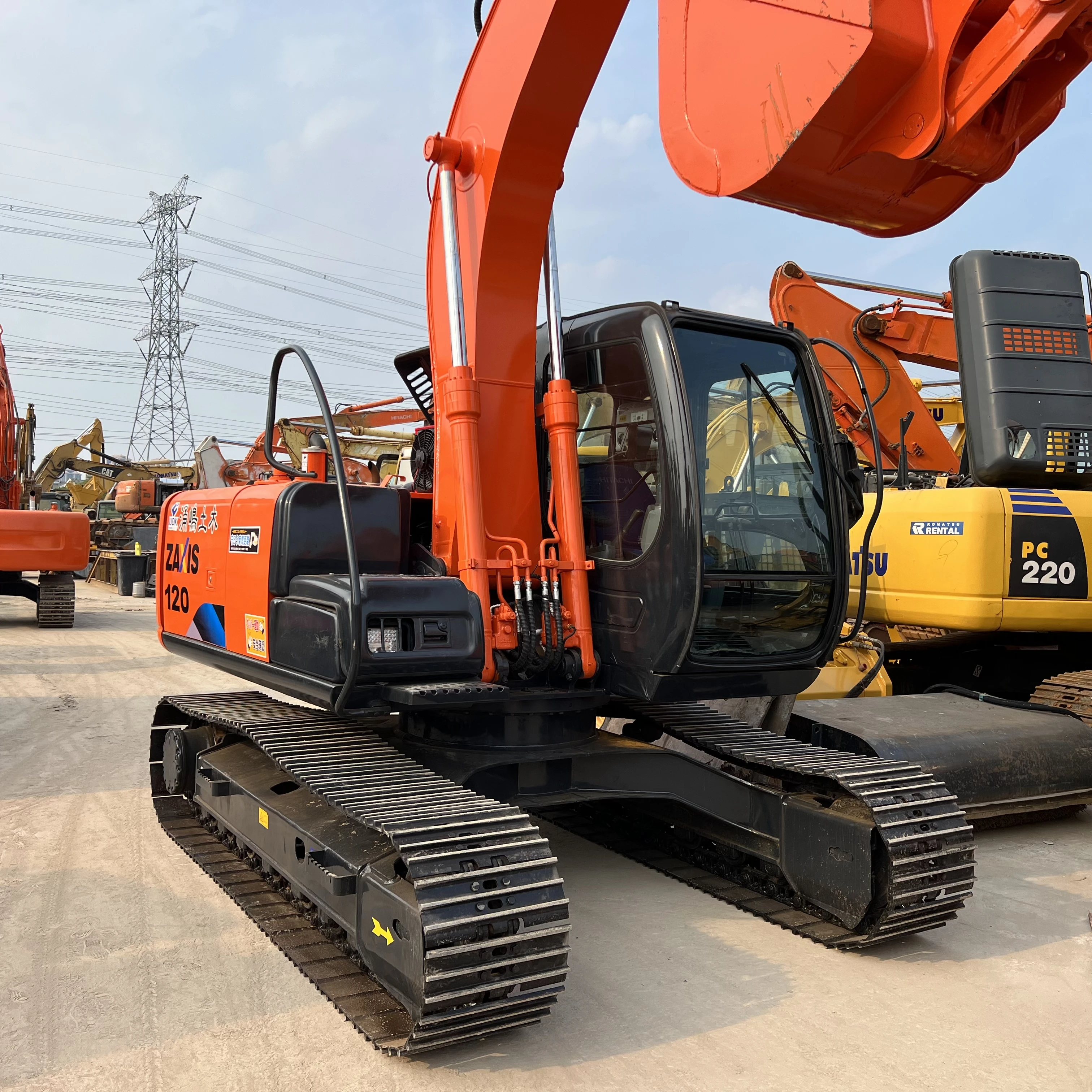 Эксплуатационный гусеничный экскаватор HITACHI ZX120 120 12ton японский оригинальный HITACHI120