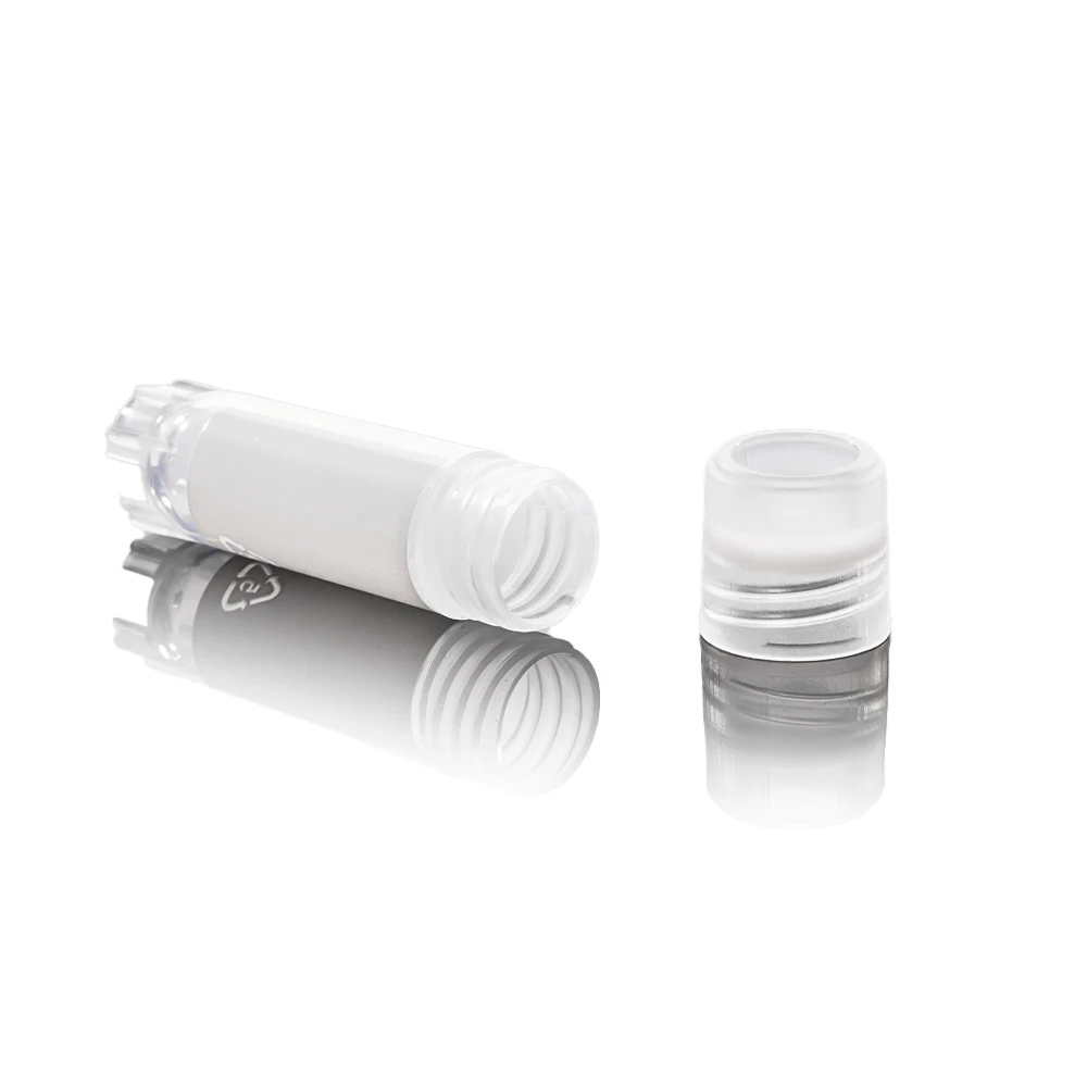 1.8 ml with lid Plastic Cryovial Tube Cryogenic Self Standing Vial