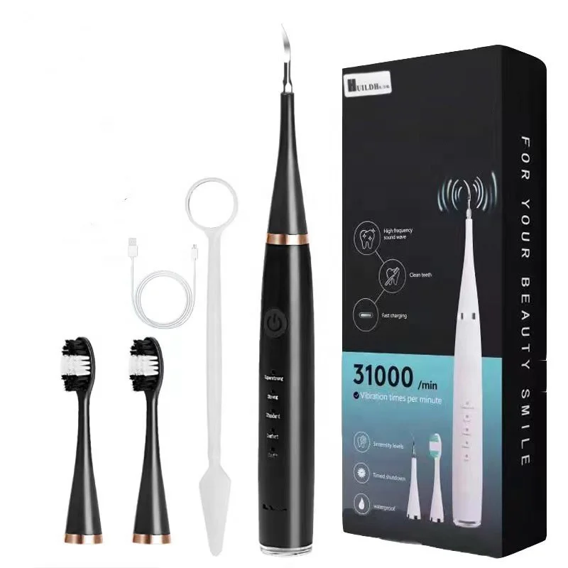 4 in 1 Sonic Electric Dental Teeth Calculus Plaque Remover Scaler Oral Hygiene Teeth Whitening Kit