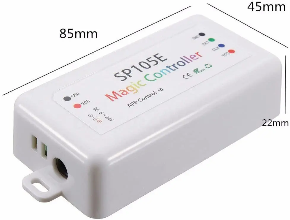 Беспроводной контроллер освещения BT Magic Dream Color SP105E для WS2811 WS2812B WS2801 SK6812 программируемая Светодиодная