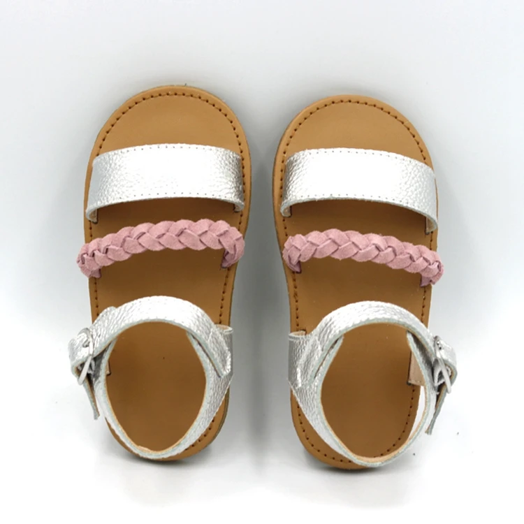 
Wholesale Customize School Type Genuine Leather Sandal Shoes For Kids Girl 