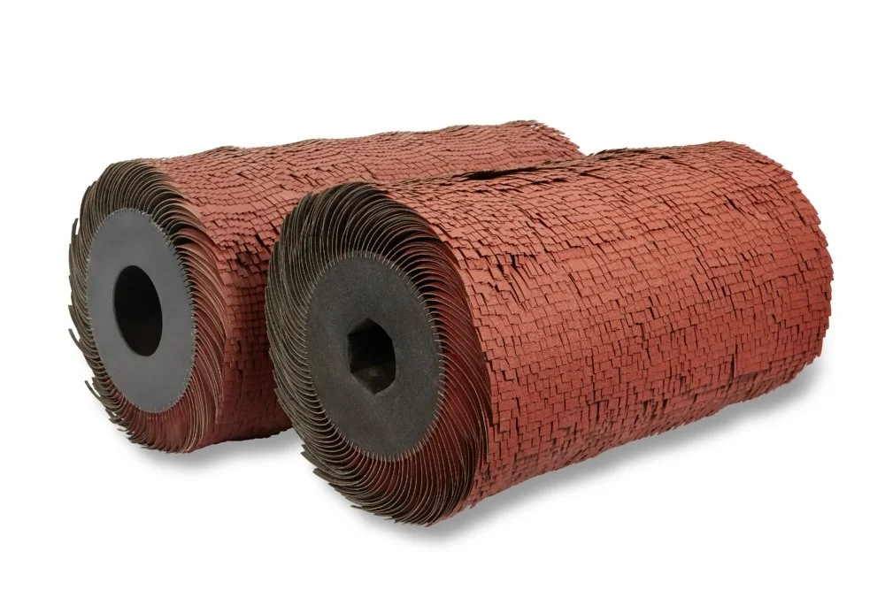 Abrasive Flap Grinding Wheel Emery Cloth Wire Polishing Wheel For Curved Irregular Surface