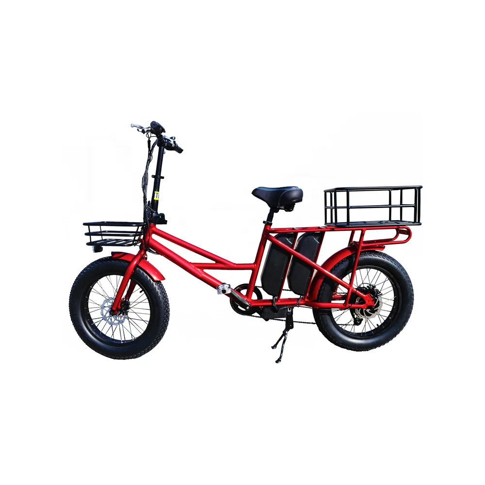 Factory Outlet hot selling electric bicycle 750w ebike fat tire cargo e bike 20inch with 48V rear motor
