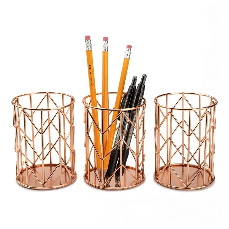 Mesh Pen Holder Mesh Pencil Holder Metal Pencil Holder for Desk Office Pen Organizer Black