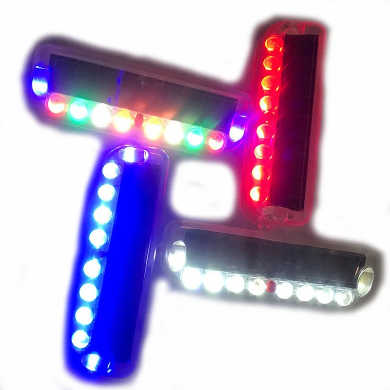 OXGIFT Оптовая продажа безопасного вождения ночью на солнечной батарее мотоцикла светодиодная сигнальная лампа для автомобиля