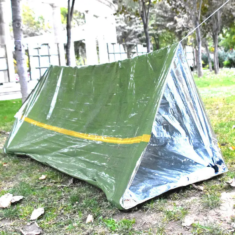 Portable Waterproof Emergency Survival Shelter Sleeping Bag Tube Tent 2 Person Tube Tent Survival Shelter