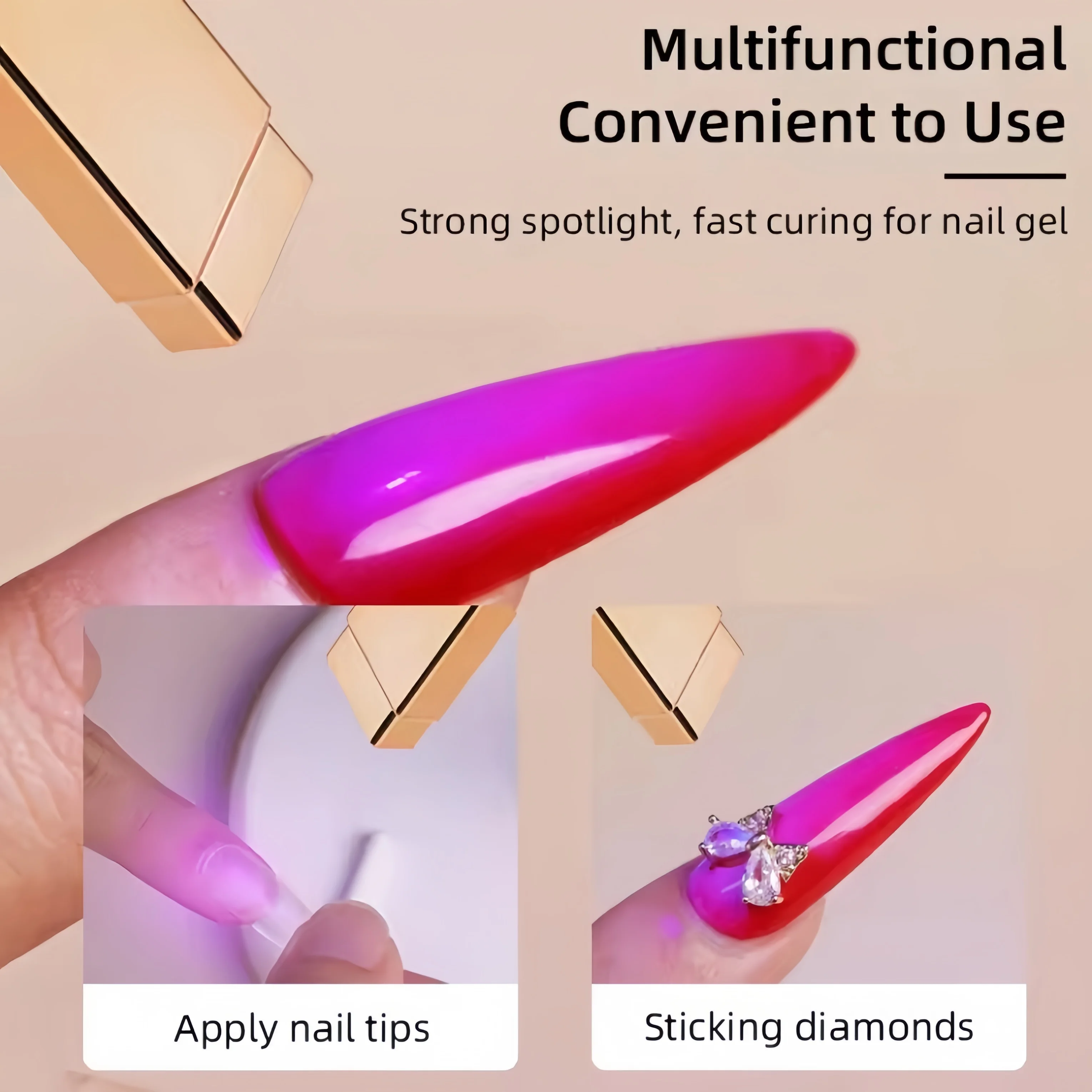 New Products Lipstick Design Style 2024 Cordless Nail Dryer Fast Curing Chargeable Mini UV LED Nail Lamp
