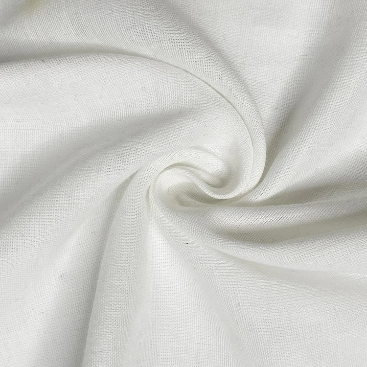 Harvest woven 100% cotton muslin gauze flat 40s double layers dyed fabric for garment towel