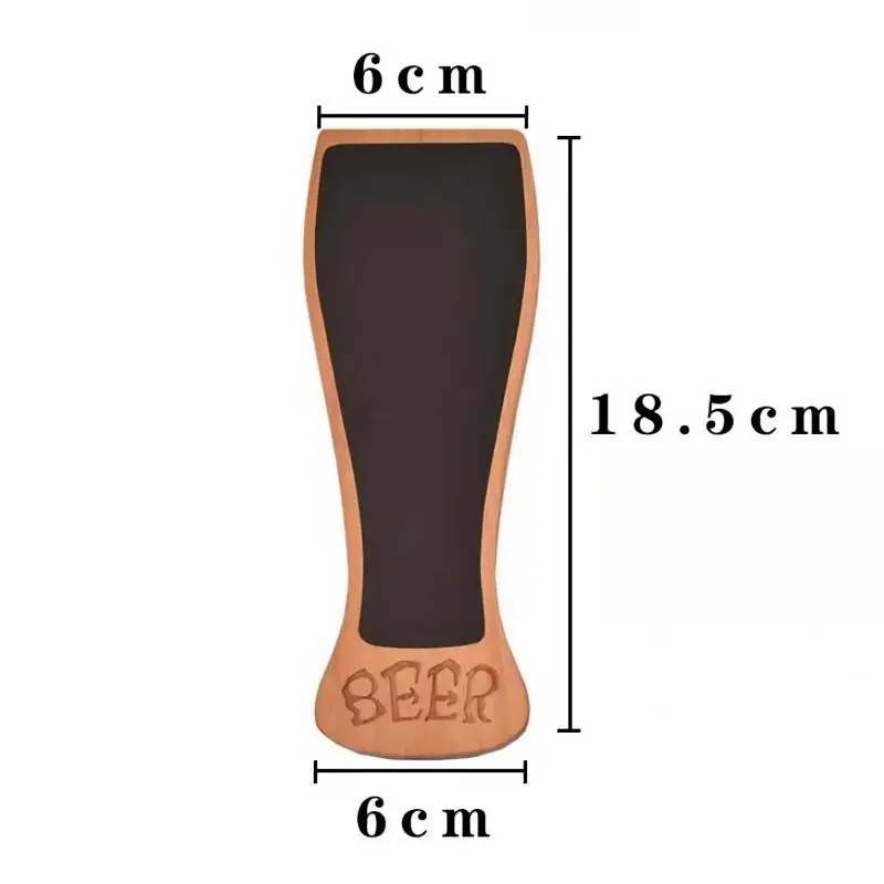 Luxury Gifts Decorative Taphandles Custom Chalkboard Wood Beer Tap Handle for Wine Bar Accessories for Manufacturers Hotels