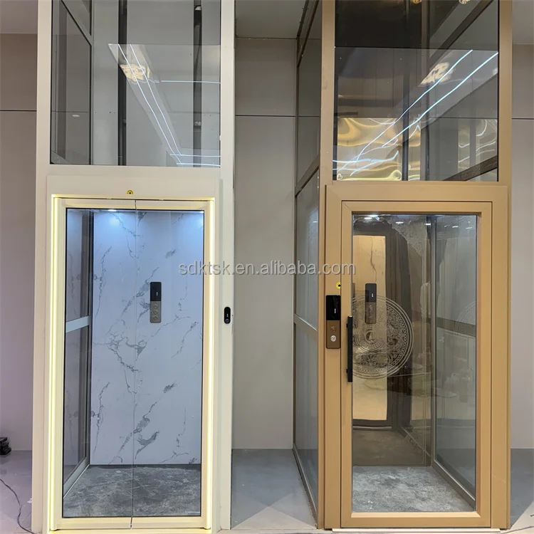 High quality 3 floor panoramic residential home elevator with cabin for 2-4 person