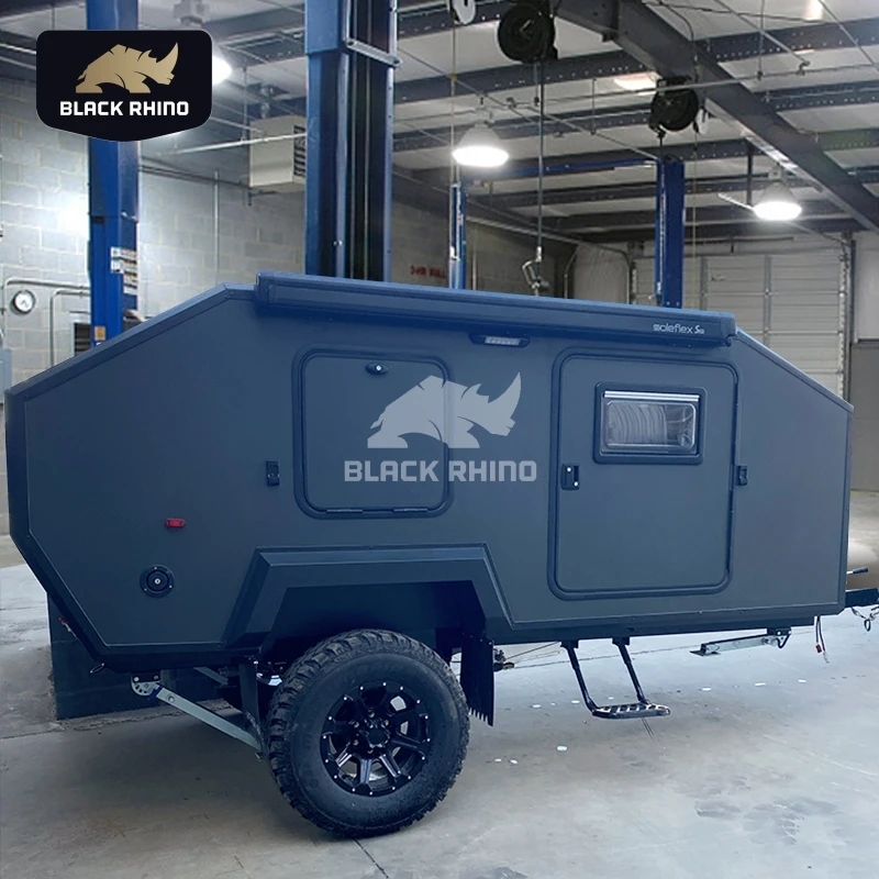 OTR New design caravansforsale aluminum caravan diy kit fiberglass camper with stove for cooking