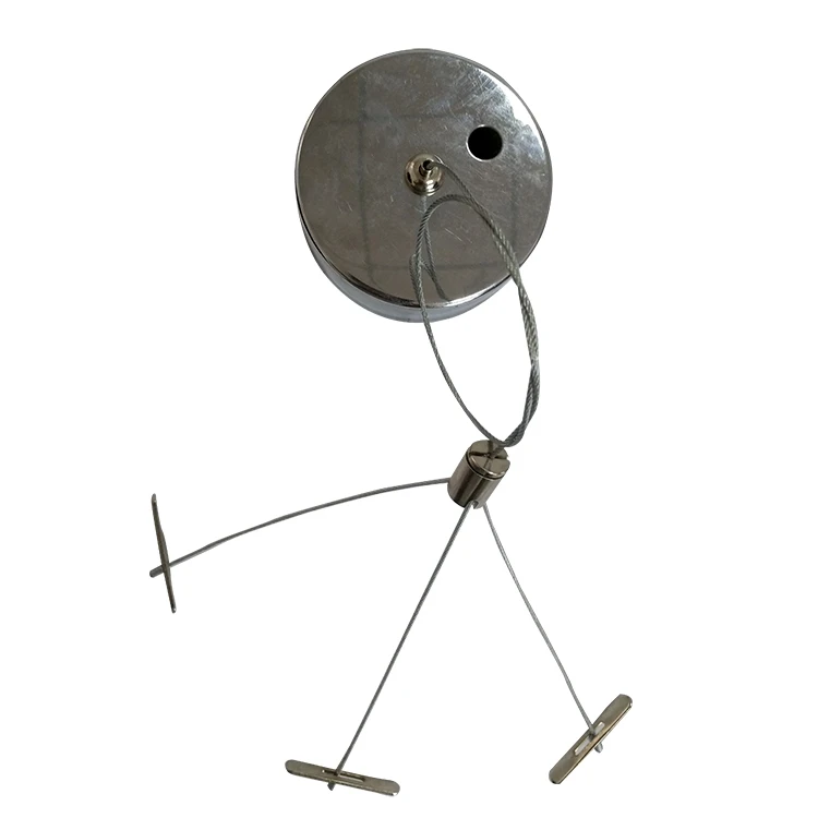 New fast delivery adjustable led lights hanging wire hanging system with safety clasp