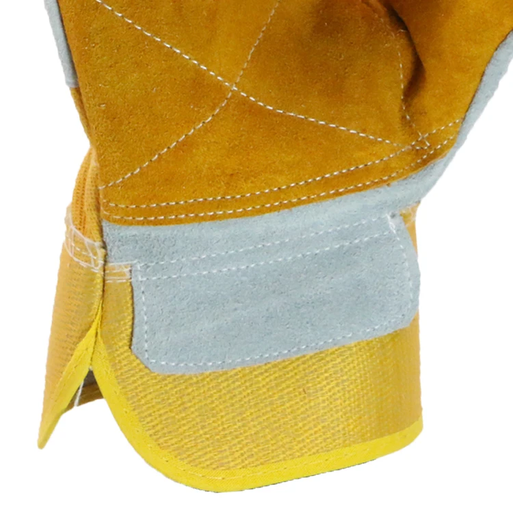 ENTE SAFETY High quality safety pig leather gloves leather work gloves men suncend leather work gloves, made in china
