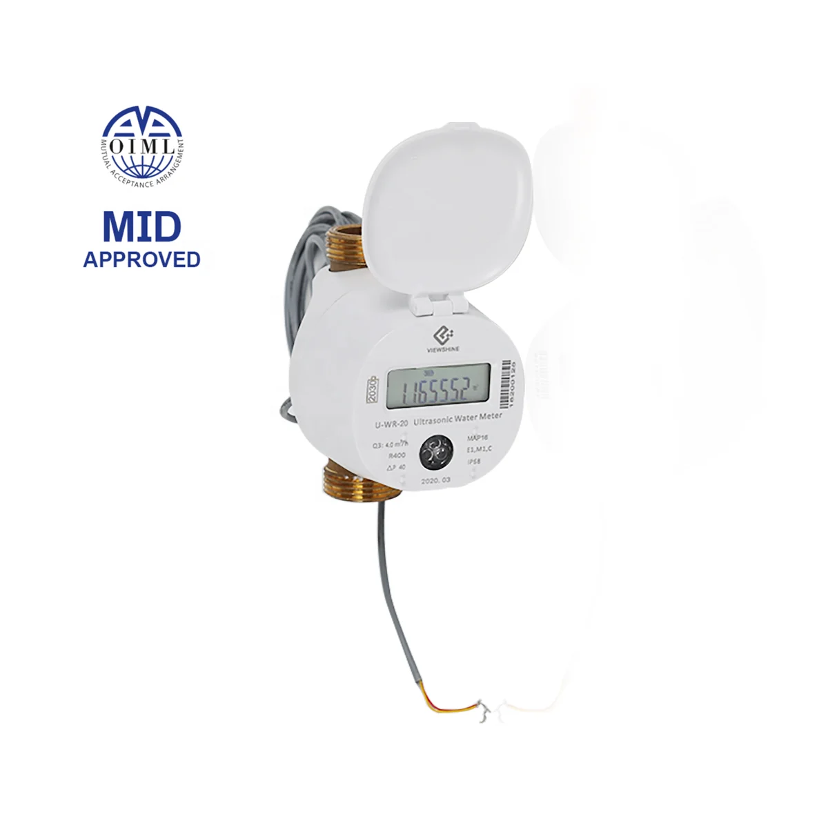 
MID pulse output ultrasonic smart water meter 
