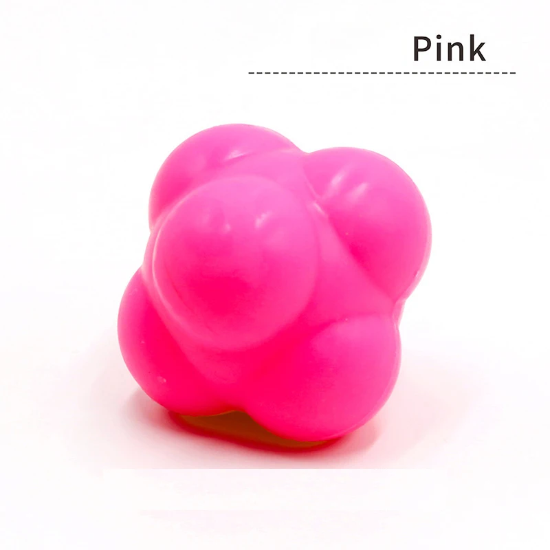 Various Colors New Design Rubber Daily Training Hexagonal Reaction Agility Ball