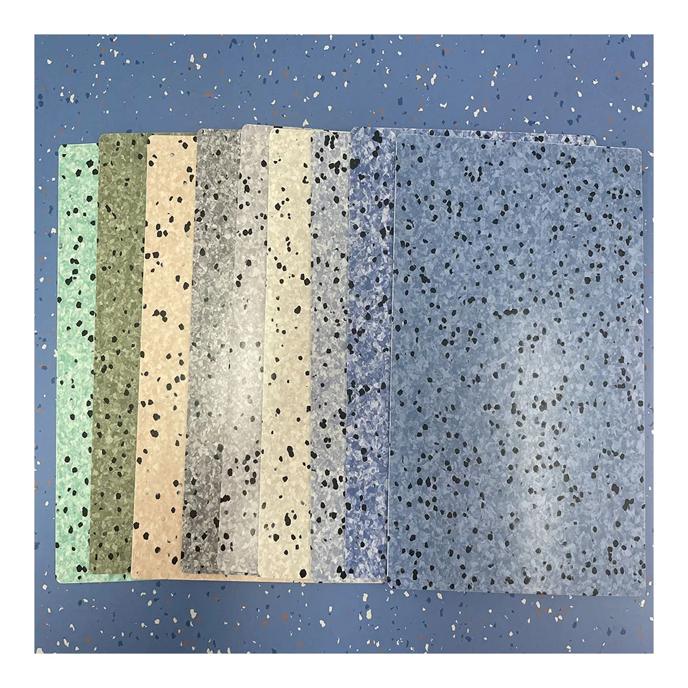 non-directional type ESD hospital vinyl floor conductive homogenous antibacterial antistatic flooring for computer room
