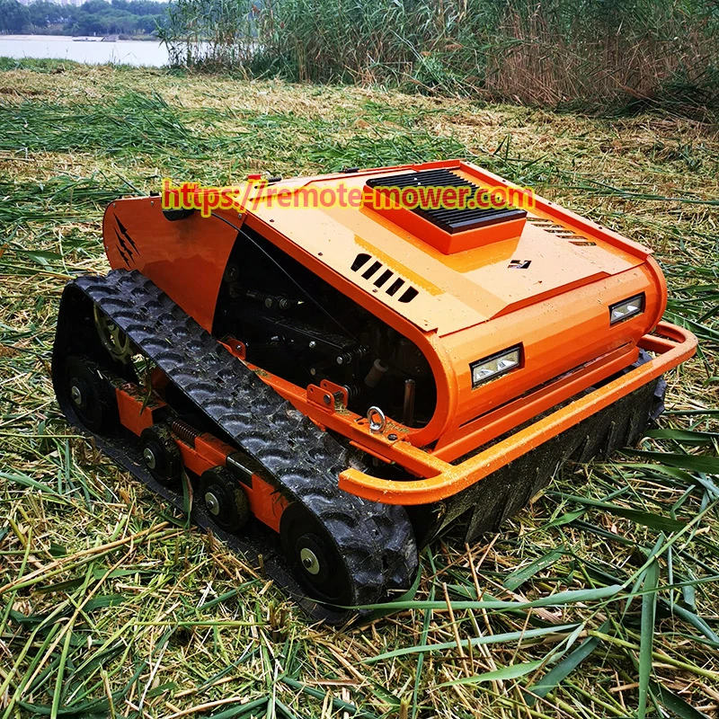 Remote Control Lawn Mower Commercial All Terrain Slope Mowers Radio Controlled Robotic Crawler 23hp robot lawn mower