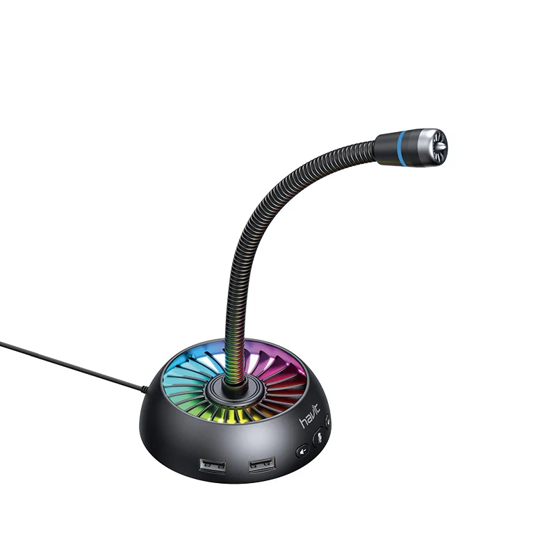 Профессиональный Usb компьютерный микрофон E321P Havit игровой Rgb настольный