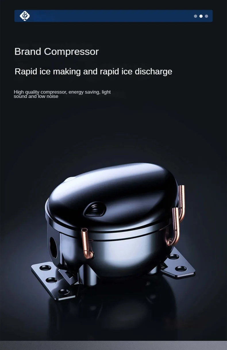 under counter ice maker machine for home 12kg bullet ice per day black white small ice making machine
