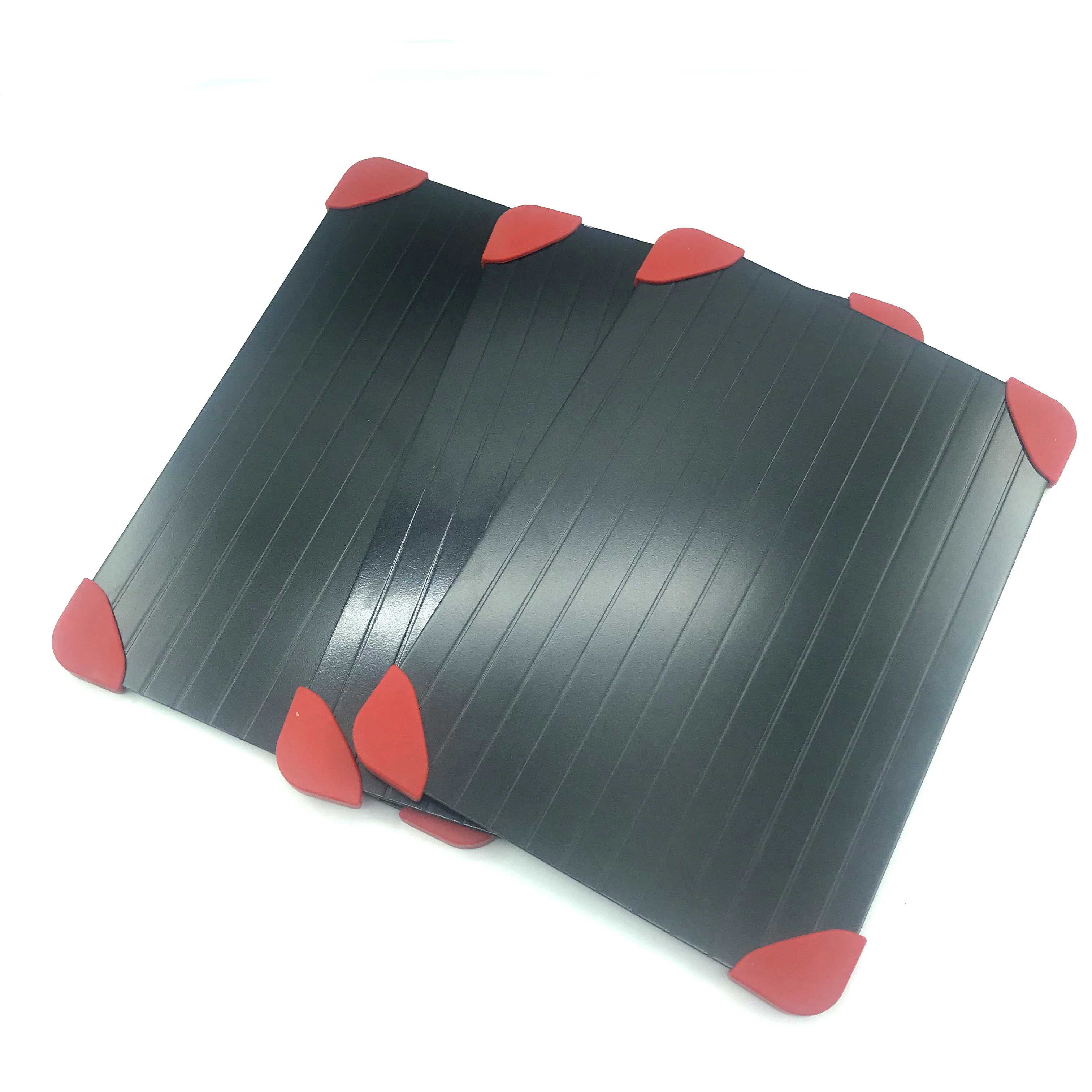 with red silicone foot 29.5*20.8*0.2cm fast defrosting tray SW2014991A