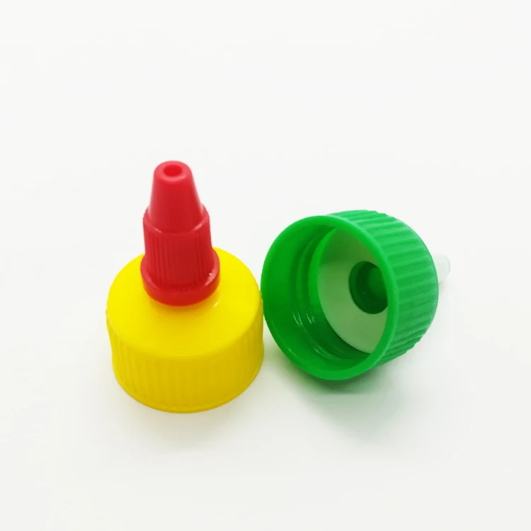 28/410 plastic bottle twist up type screw cap sauce bottle squeeze cap tomato sauce dispenser cap manufacturer/wholesale