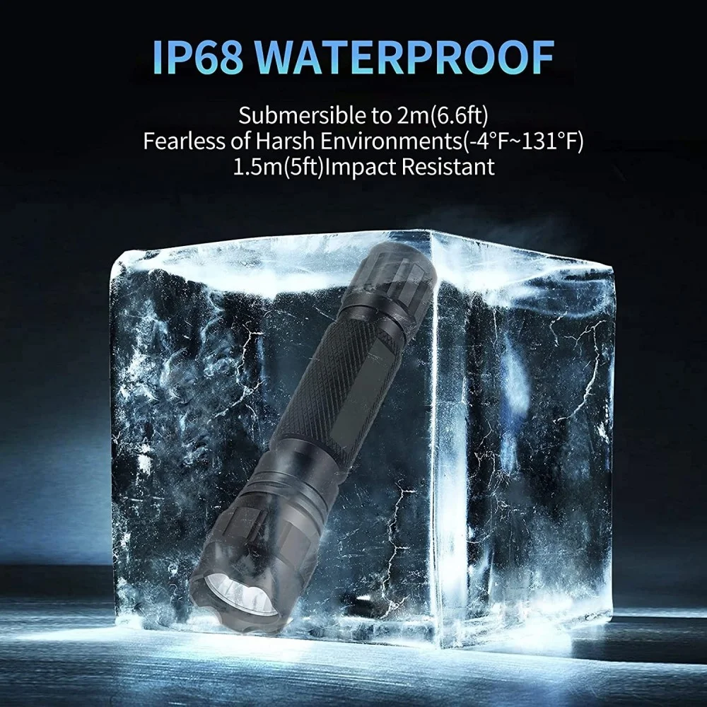 Waterproof Compact Powerful Emergency Flashlights LED Flashlights Single Mini Camping Flashlights for Outdoor Use