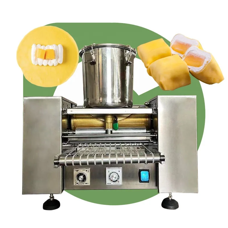 Commercial Large Mesin Pembuat Pancake Dispenser Machine Mini Mille Crepe Maker Machine