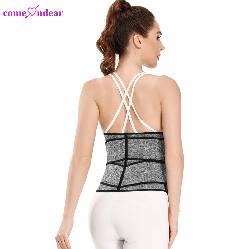Custom Double Belt 9 Steel Bones And Zipper Waist Trainer Plus Size Shapers Fitness Shapewear For Women
