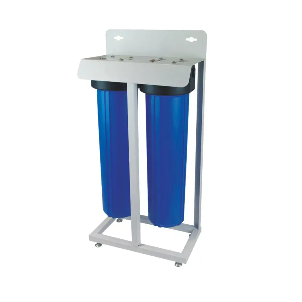 Whole House 2 Stage Water Filter System Big Blue Housing Water Purifier Without Electricity