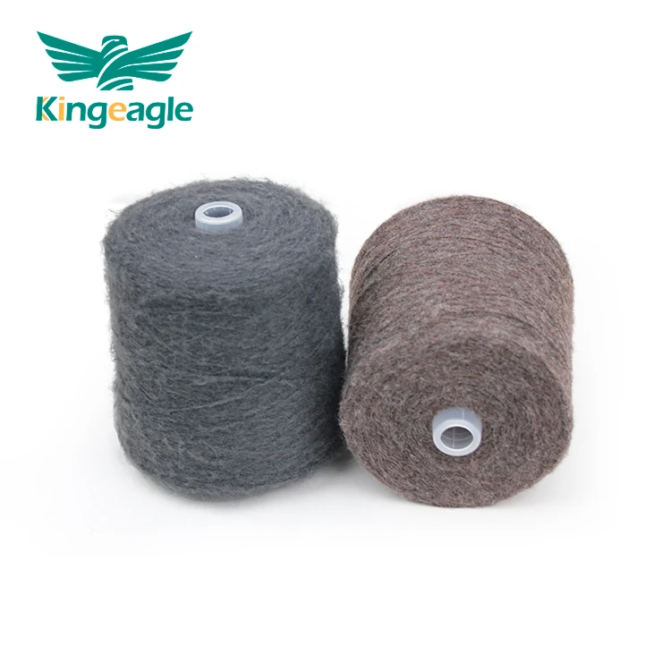 Kingeagle ODM Great Quality Durable Alpaca Long Hairy Brushed Yarn for Knitting Sweater