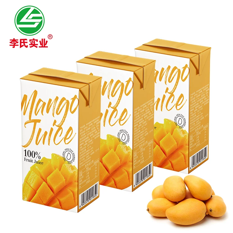 LISHI Customization High Quality 250 mL Beverage Organic Fresh Fruit Healthy Drink Mango Juice