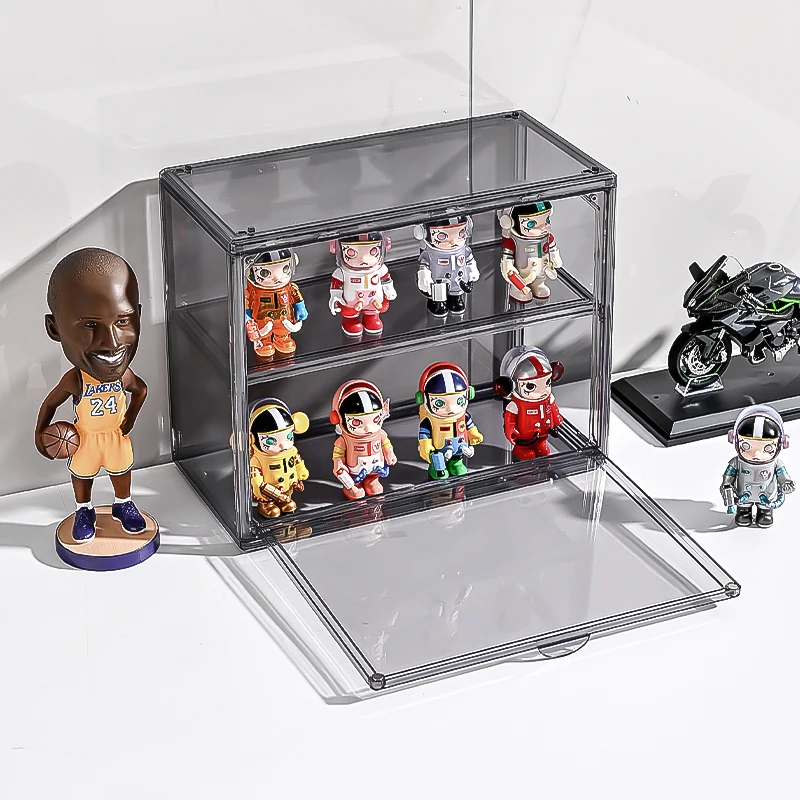 Hot Sale Clear Acrylic Display Case Dustproof Model Toy Showcase Action Figures Show Box Manual Models Storage Box