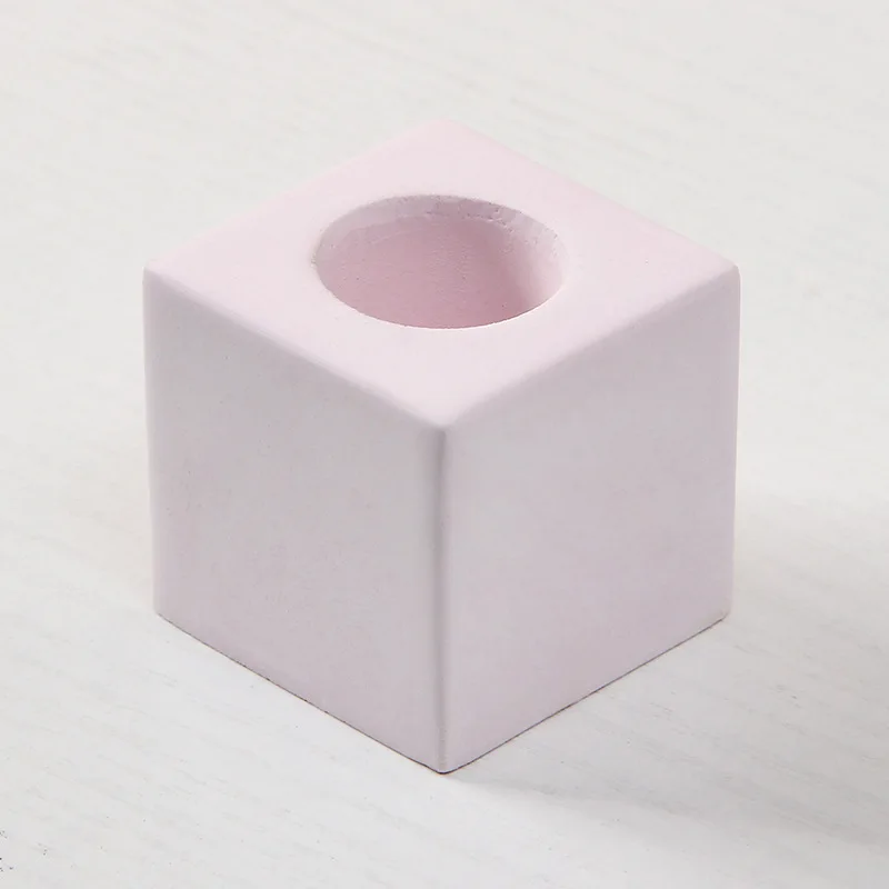 Square Bathroom Dry Diatomite Quick Absorption Single Hole Toothbrush Holder