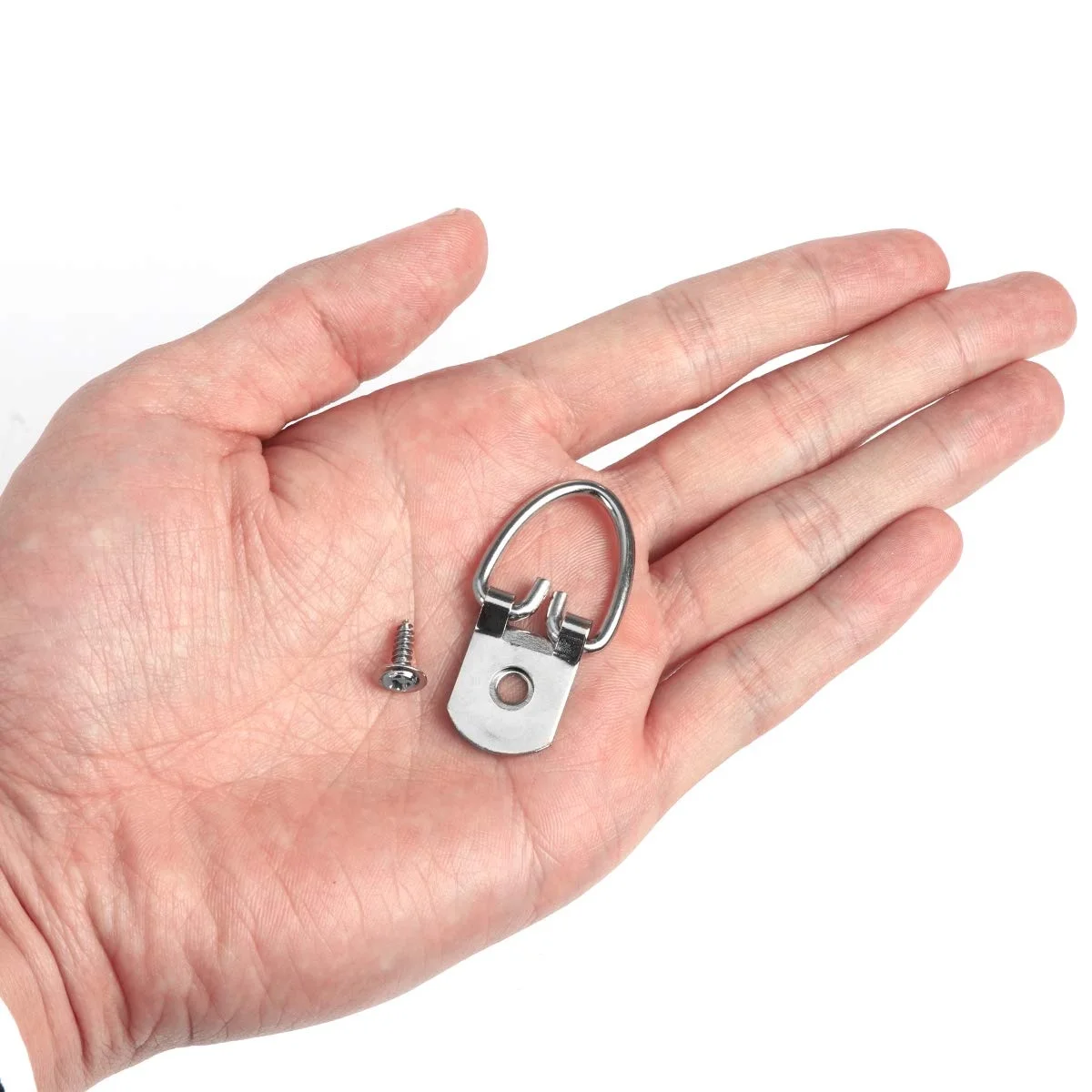 50 Pack Heavy Duty D-Ring Picture Frame Hanging Kits with 50 Pack Screws,7Feet Steel Wire for Hanging Clock Paintings Artwork