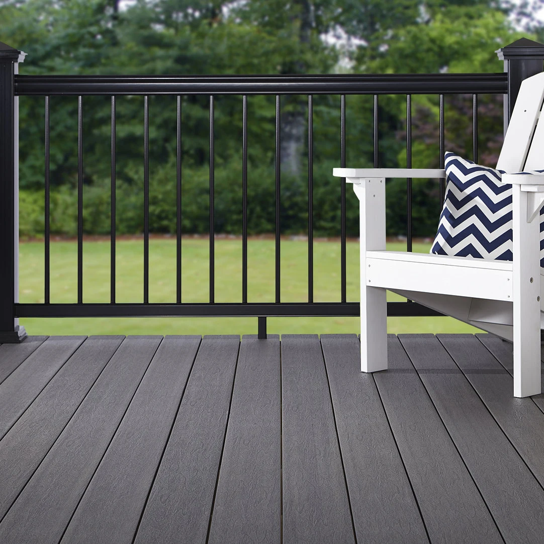 LYW Difficult Distortion Environmental friendly swimming pool deck floor composite wpc decking floor