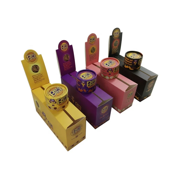 Retail Printed snack chocolate Protein Bar packaging counter display box Gummy Paper Box